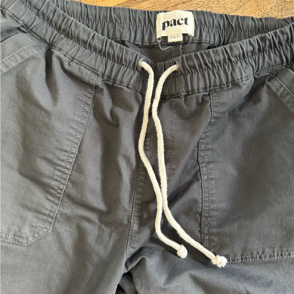 Pact Charcoal Elastic Waist Pants